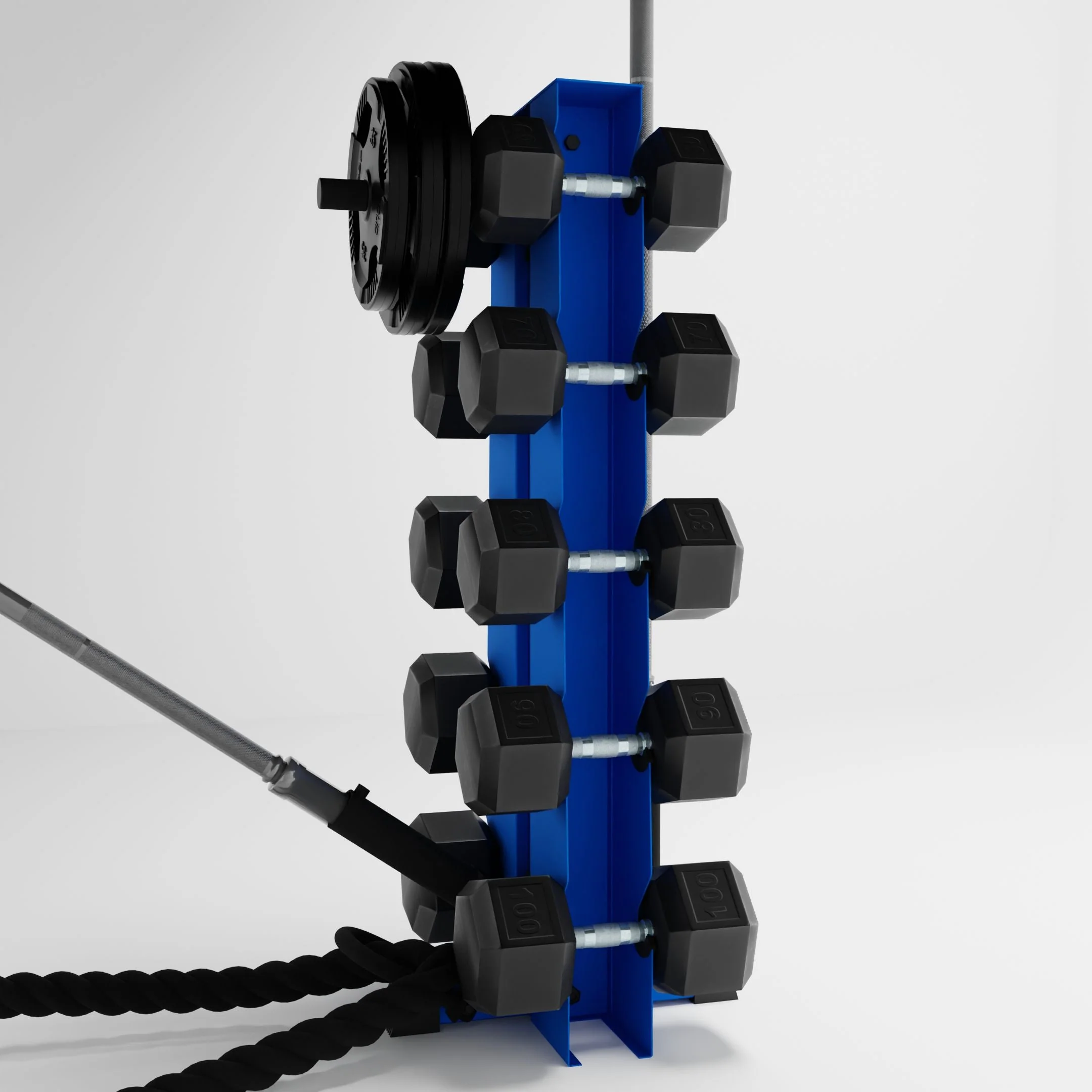 Alpha Elite | 5-Tier Vertical Dumbbell Storage Rack - Image 14