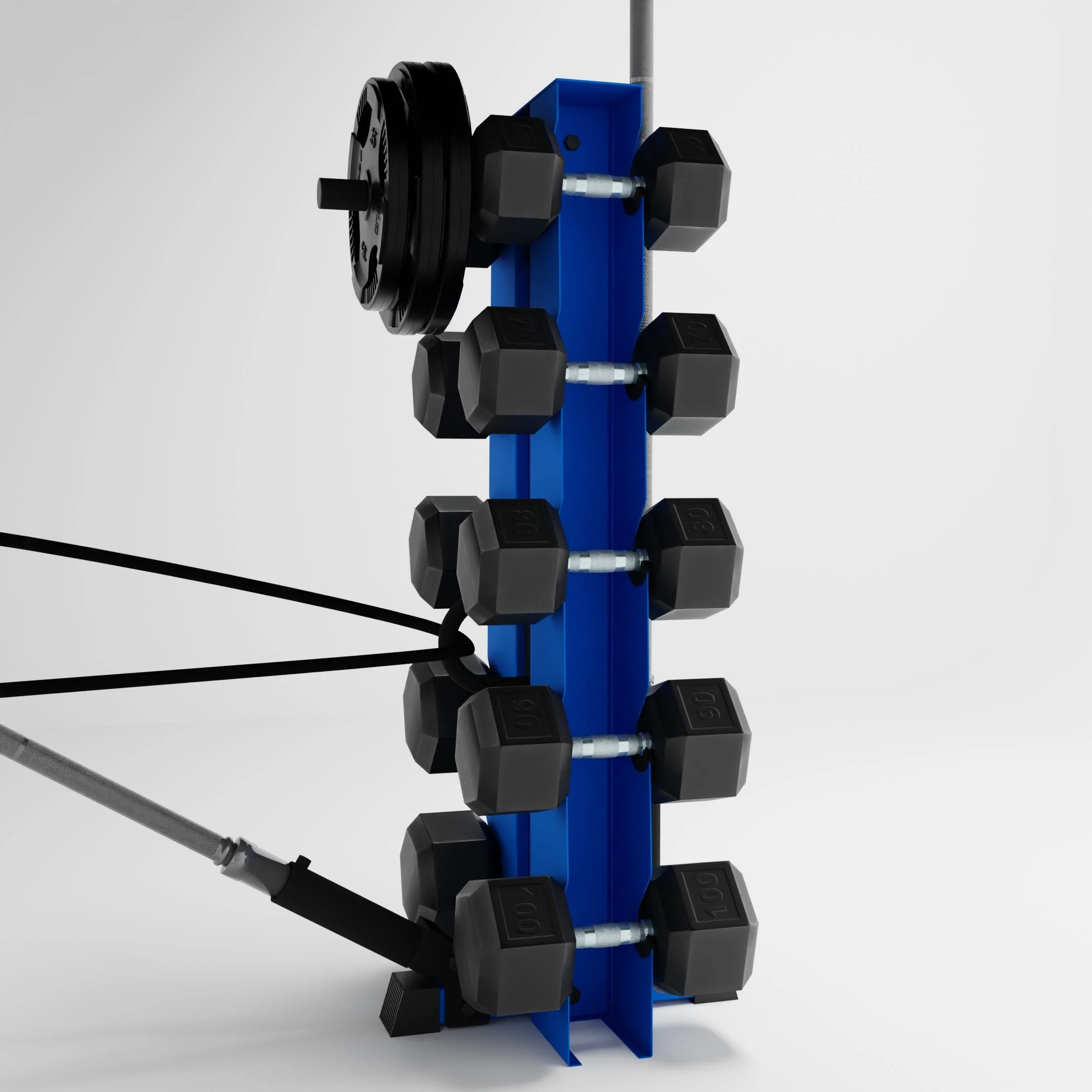 Alpha Elite | 5-Tier Vertical Dumbbell Storage Rack - Image 15