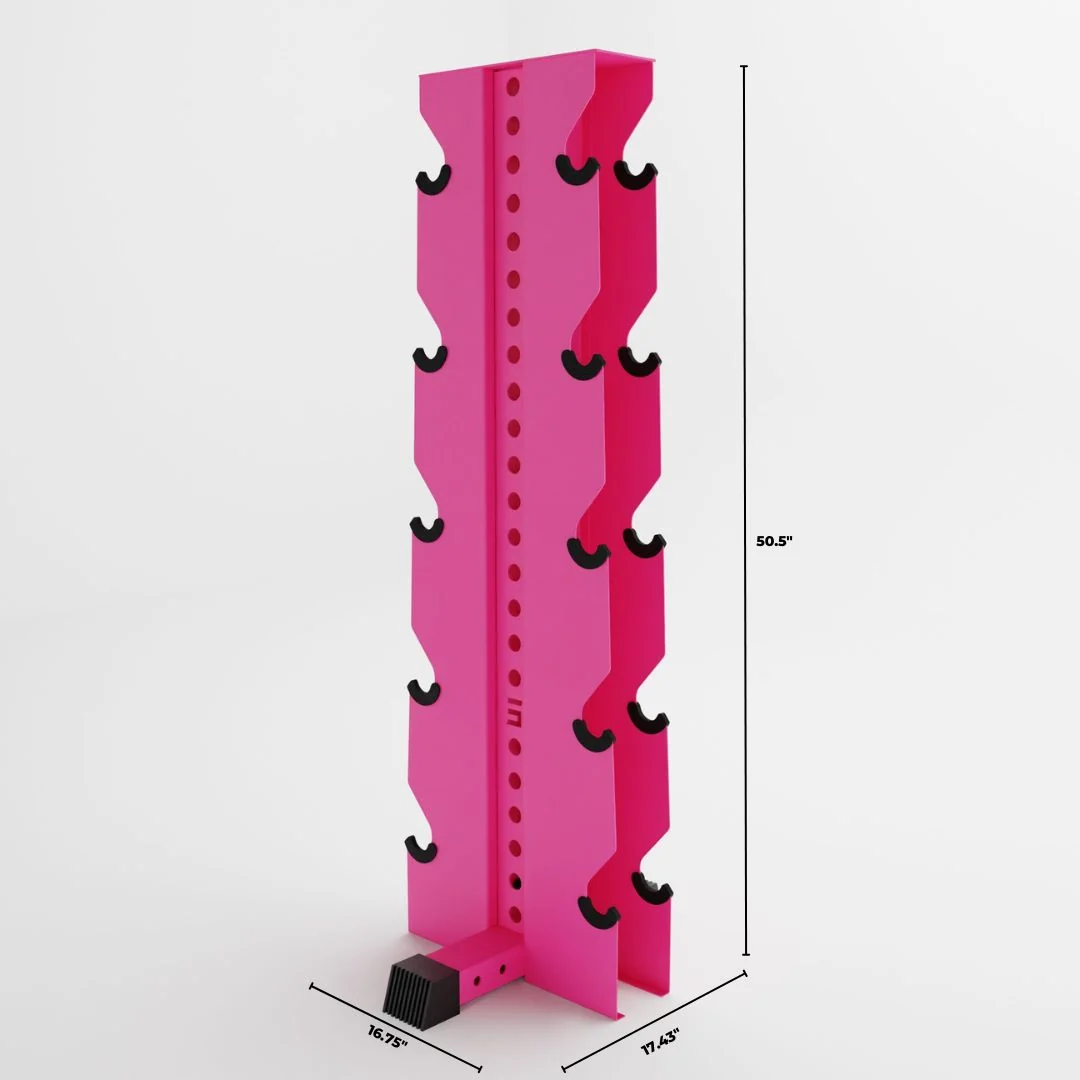 Alpha Elite | 5-Tier Vertical Dumbbell Storage Rack - Image 24