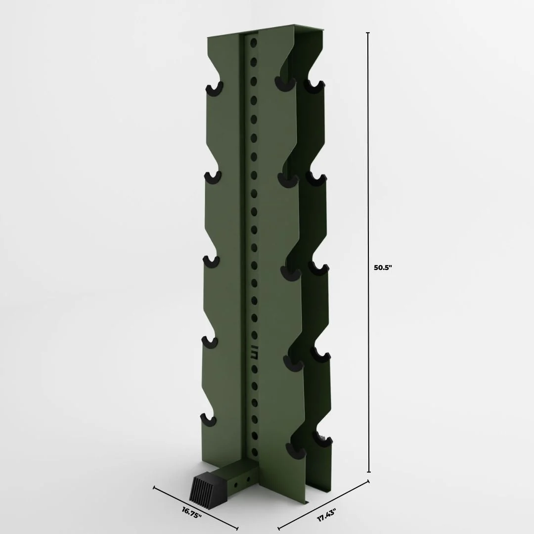 Alpha Elite | 5-Tier Vertical Dumbbell Storage Rack - Image 32