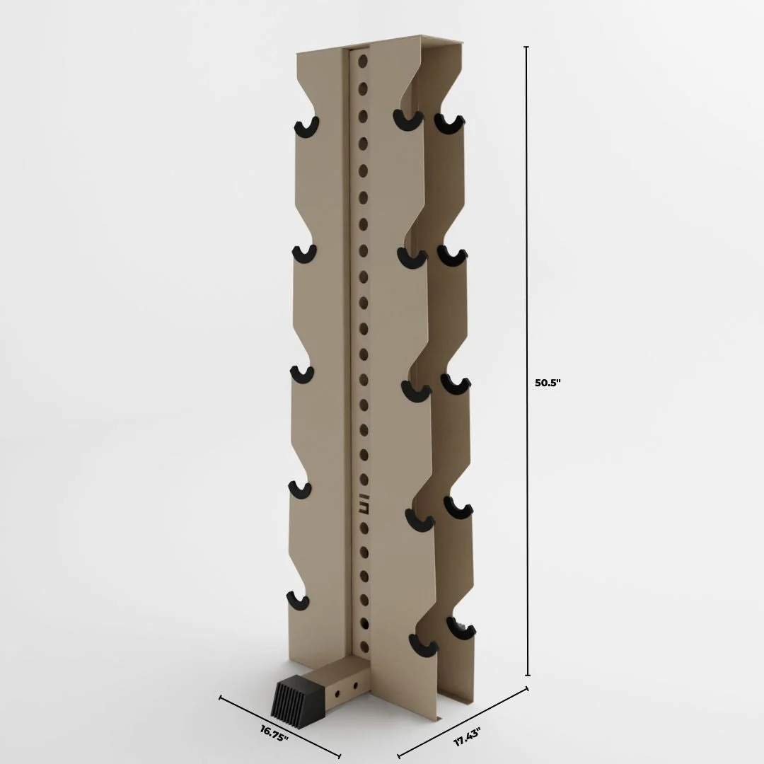 Alpha Elite | 5-Tier Vertical Dumbbell Storage Rack - Image 40