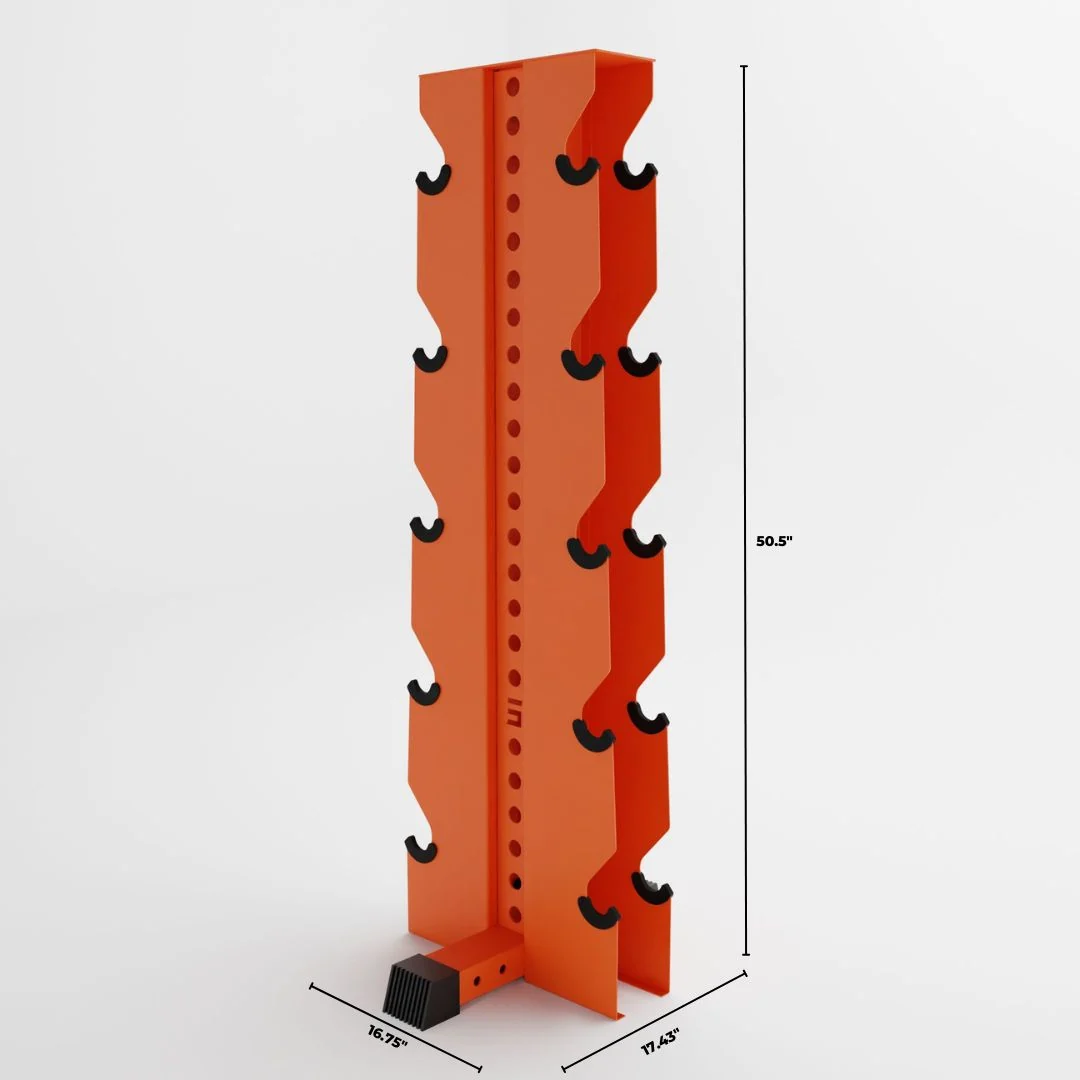 Alpha Elite | 5-Tier Vertical Dumbbell Storage Rack - Image 48