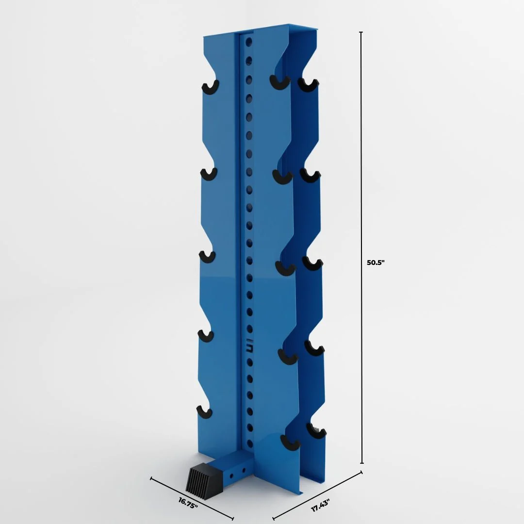 Alpha Elite | 5-Tier Vertical Dumbbell Storage Rack - Image 58