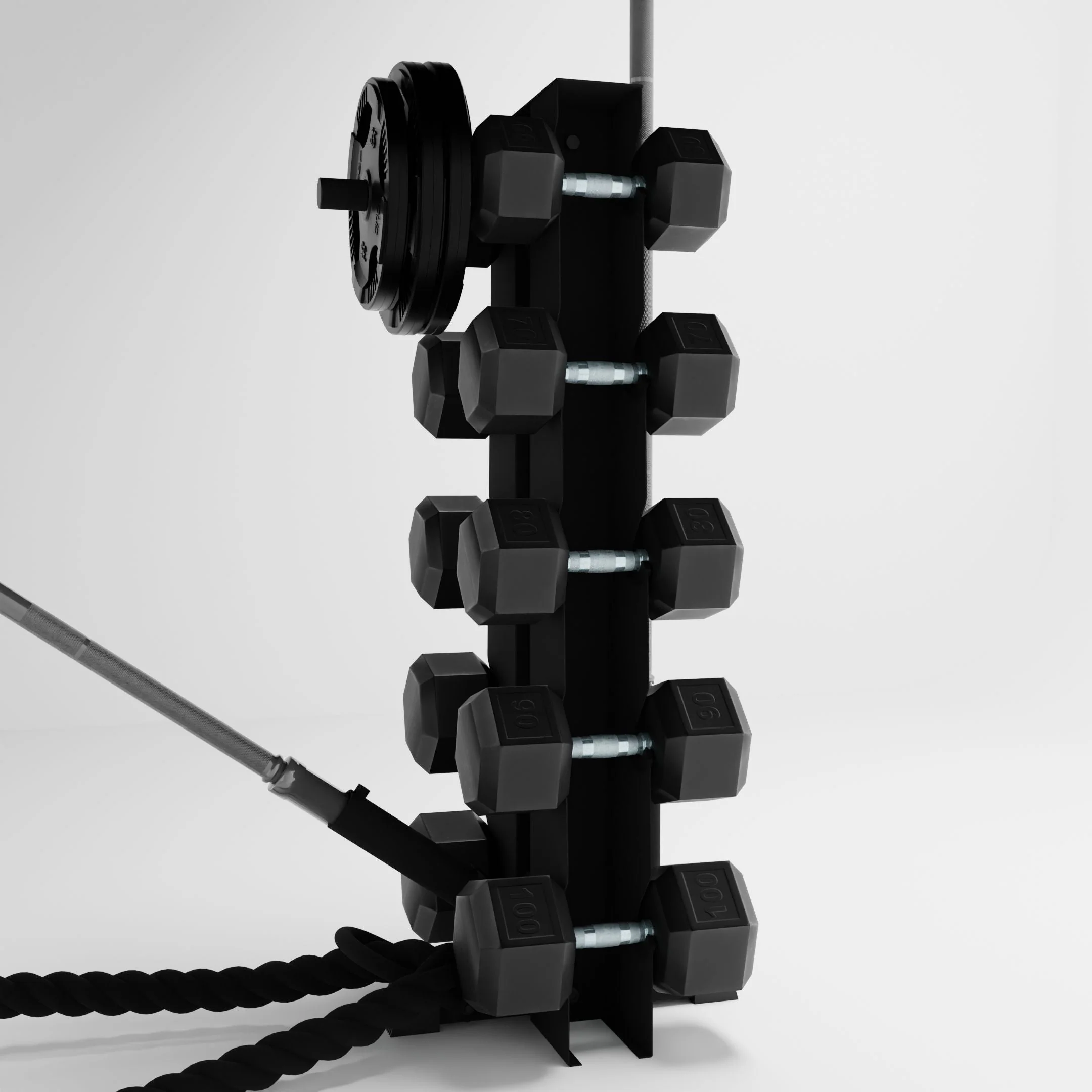 Alpha Elite | 5-Tier Vertical Dumbbell Storage Rack - Image 7