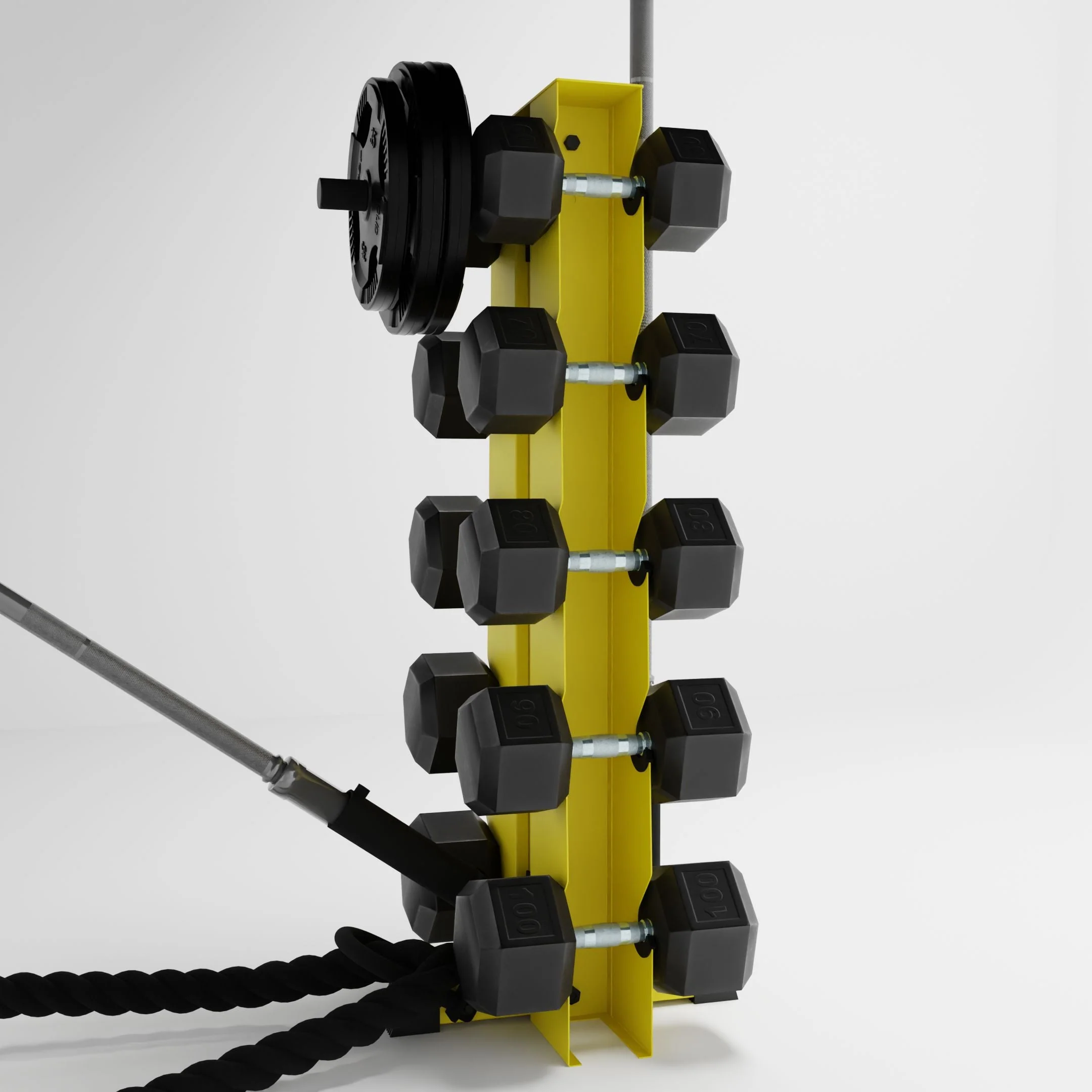 Alpha Elite | 5-Tier Vertical Dumbbell Storage Rack - Image 80