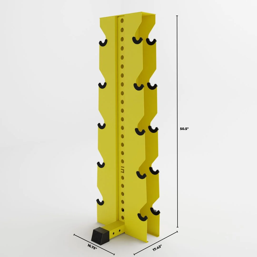 Alpha Elite | 5-Tier Vertical Dumbbell Storage Rack - Image 82