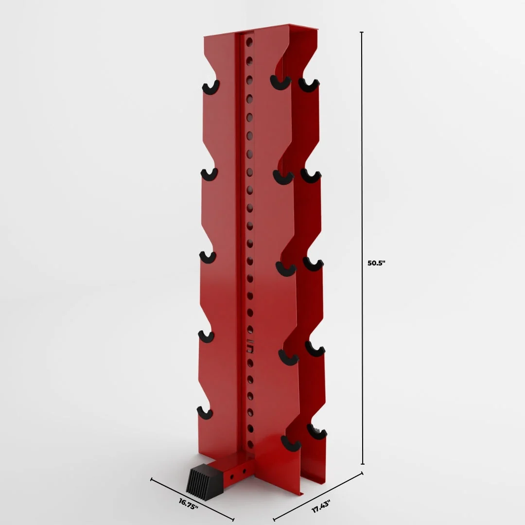 Alpha Elite | 5-Tier Vertical Dumbbell Storage Rack - Image 94