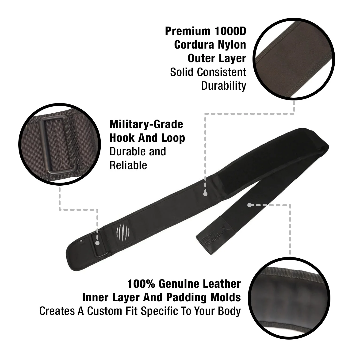 "APEX" Premium Leather Weight Lifting Belt - Image 5