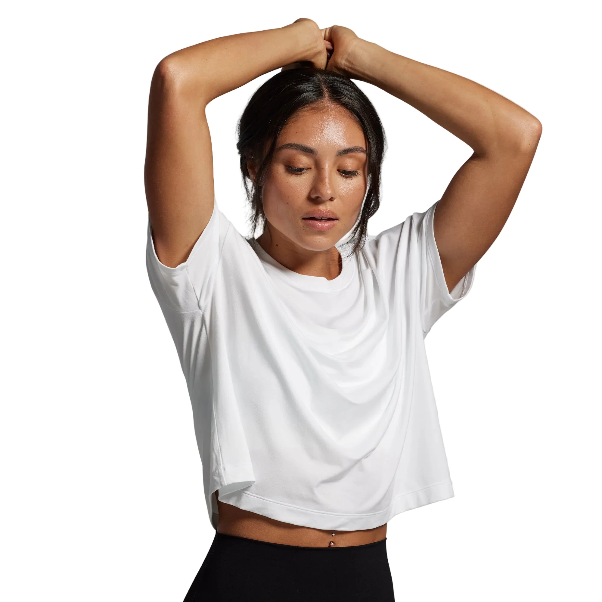 Premium Basic Crop Tee (White)