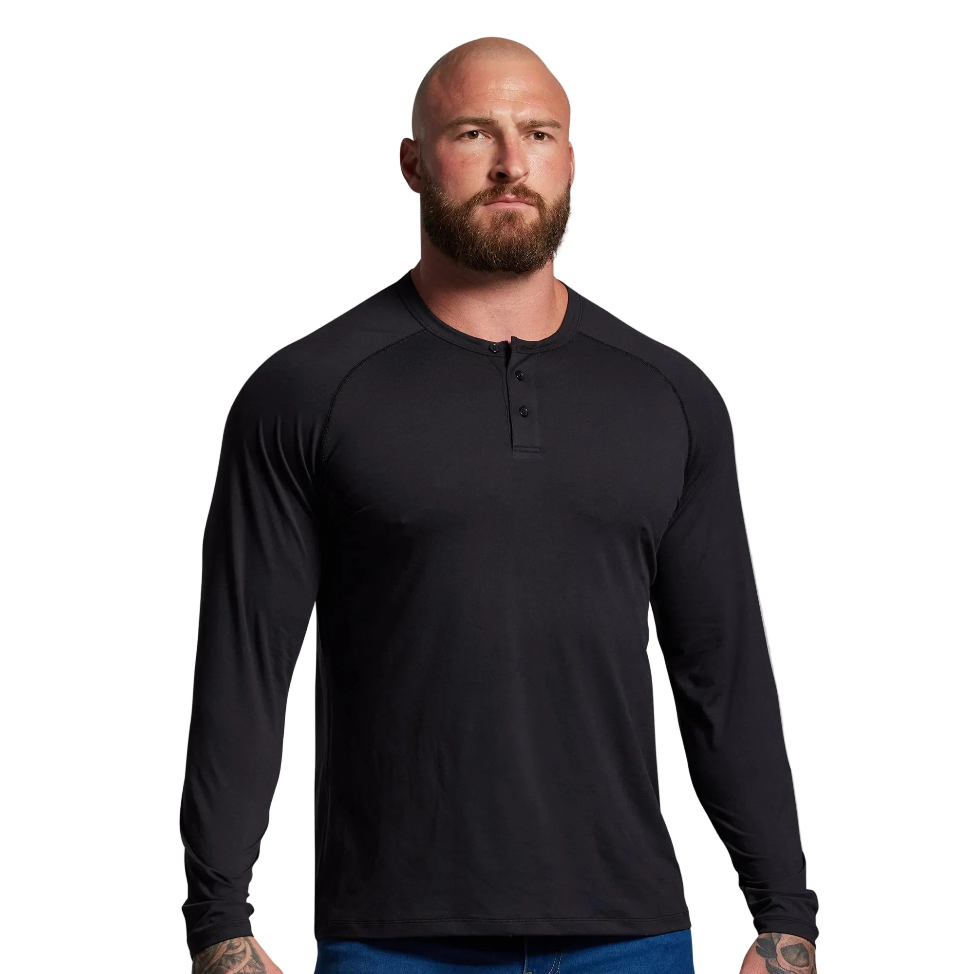 Premium Basic Henley (Black)