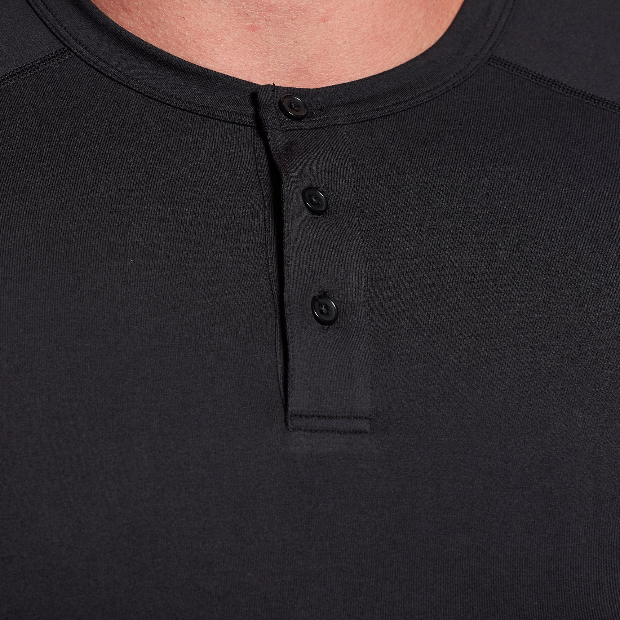 Premium Basic Henley (Black) - Image 3
