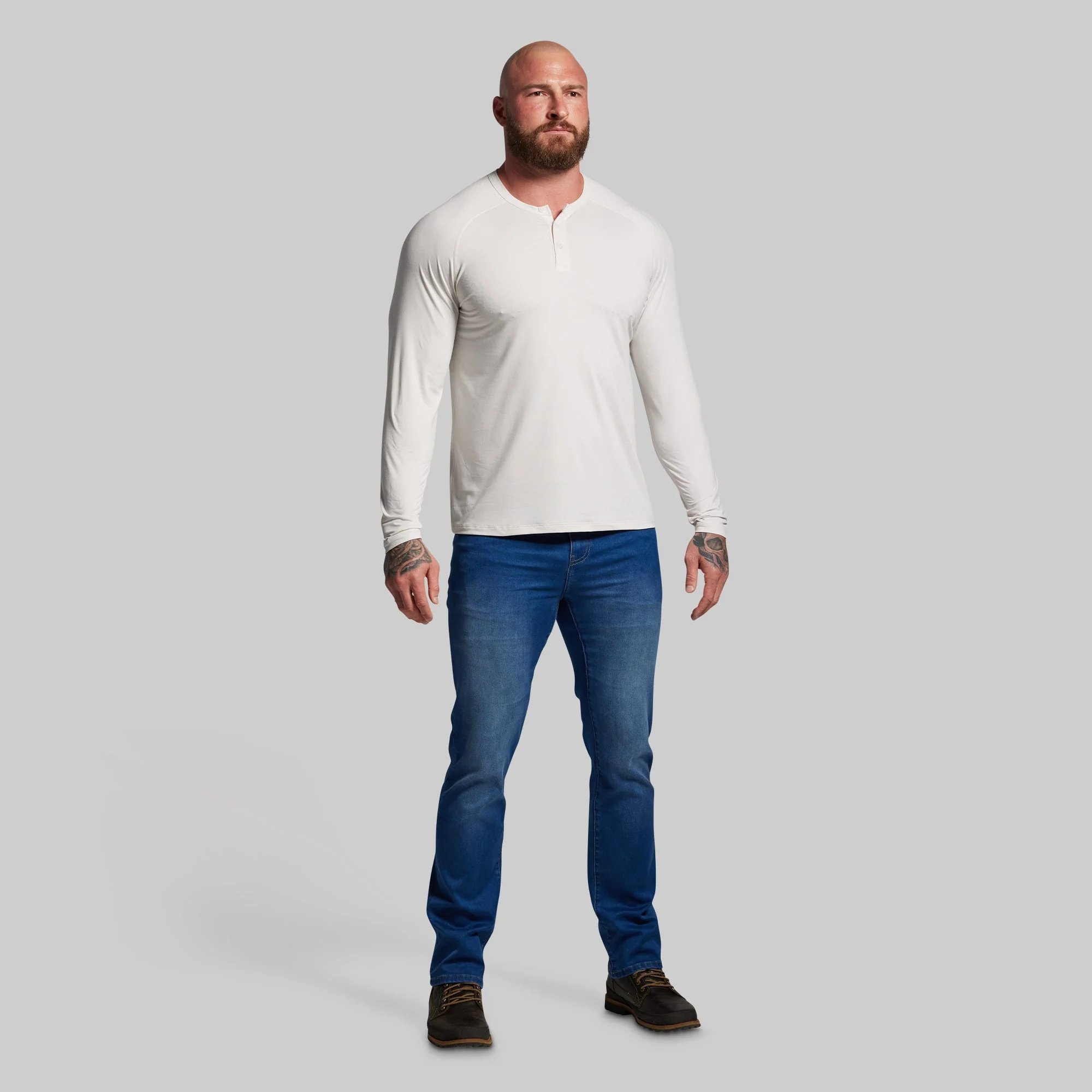 Premium Basic Henley (Sand) - Image 4