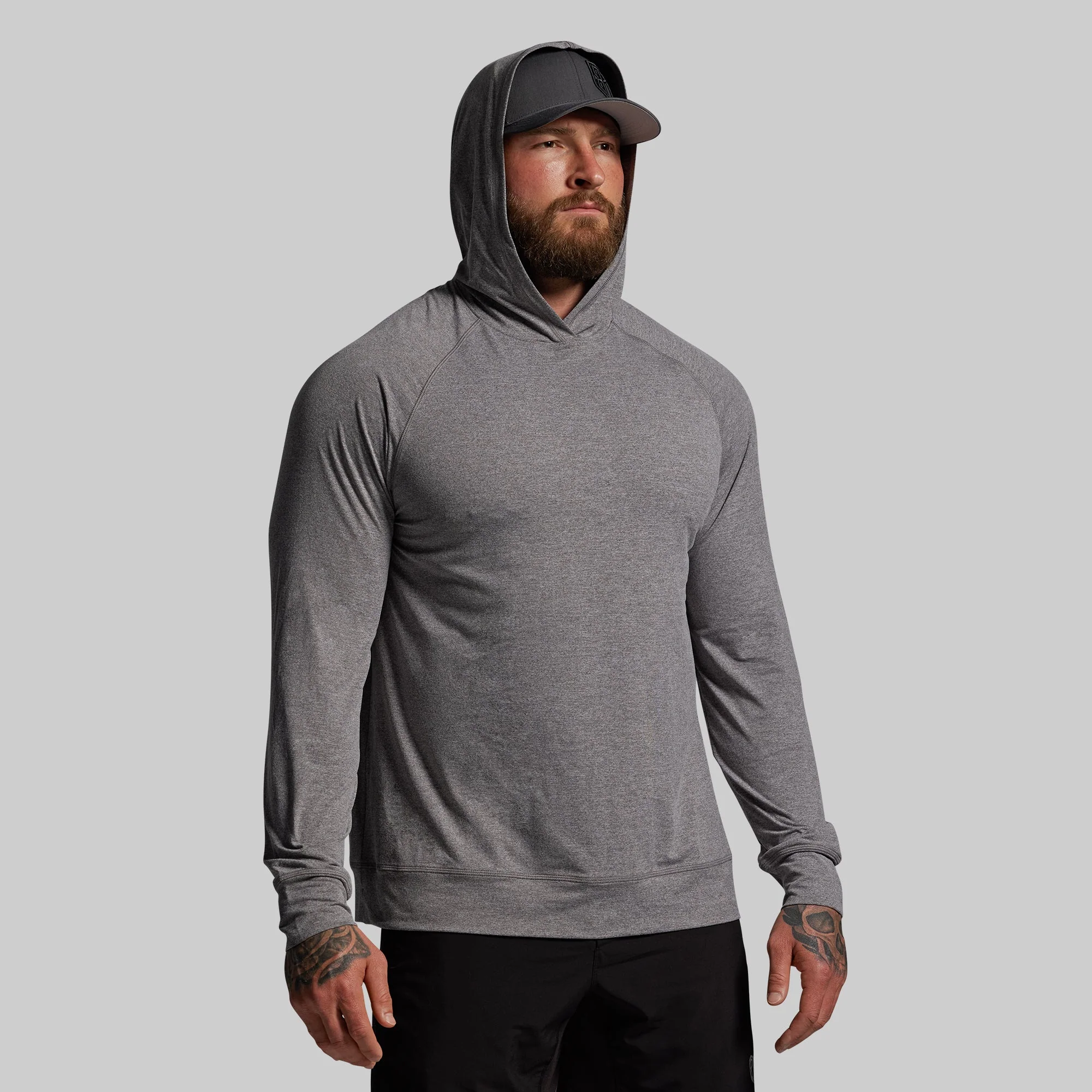 Premium Basic Hoodie (Heather Grey) - Image 3