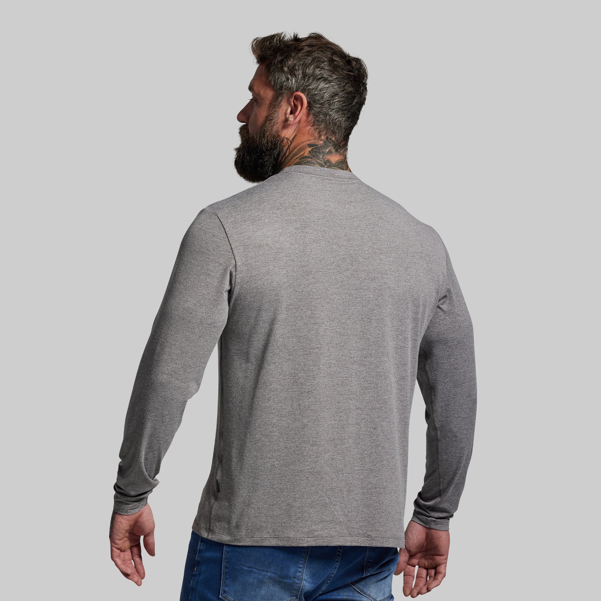 Premium Basic Long Sleeve (Heather Grey) - Image 2