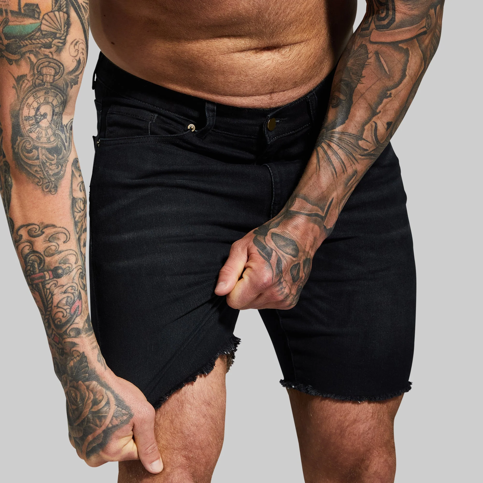 FLEX Stretchy Jort 7" (Black) - Image 2
