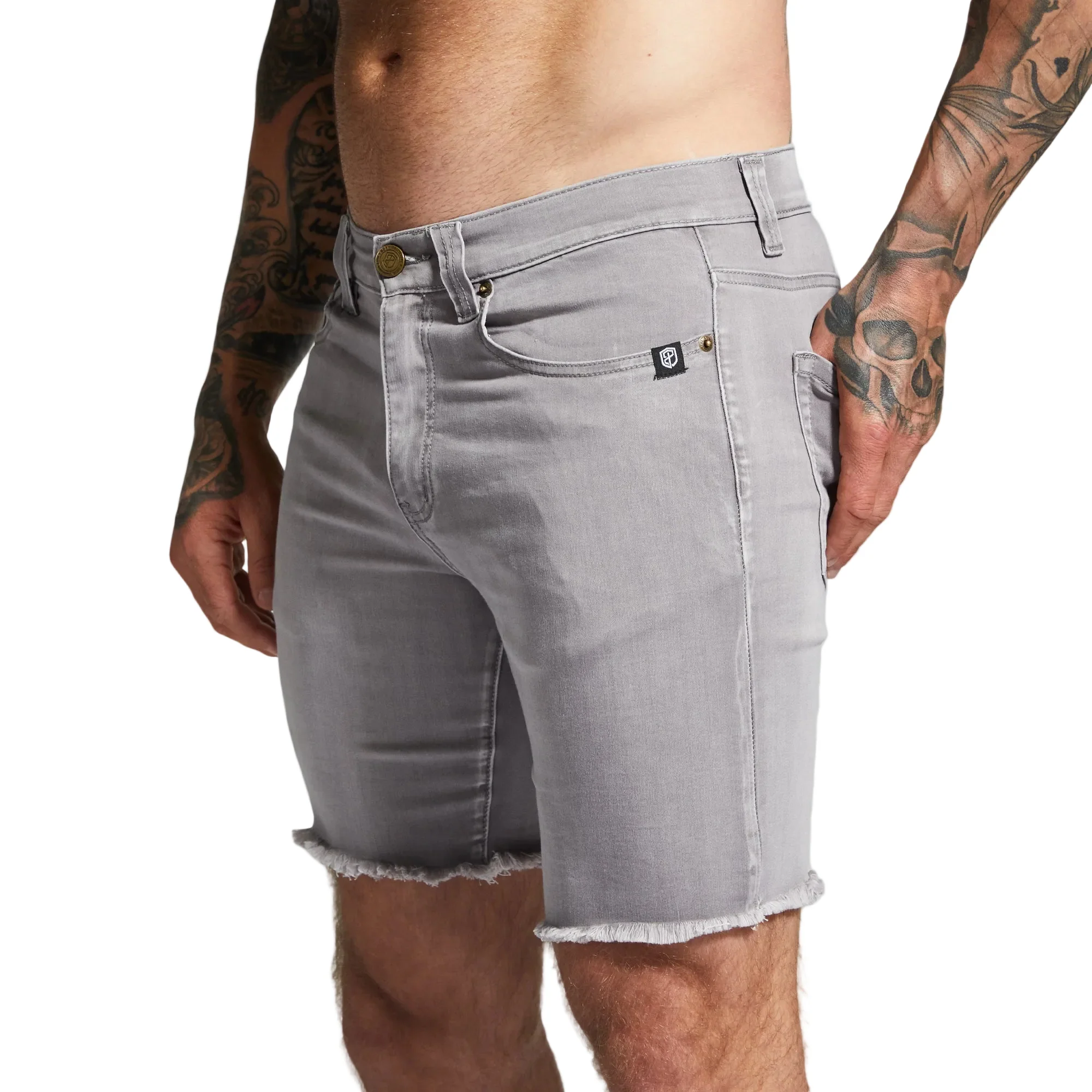 FLEX Stretchy Jort 7" (Grey)