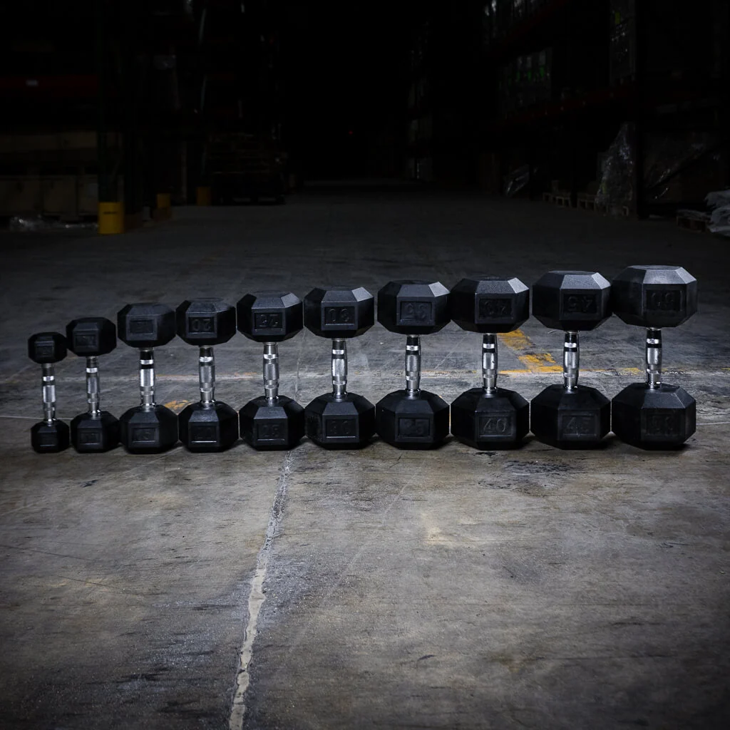 PRx Rubber Hex Dumbbells - Image 11