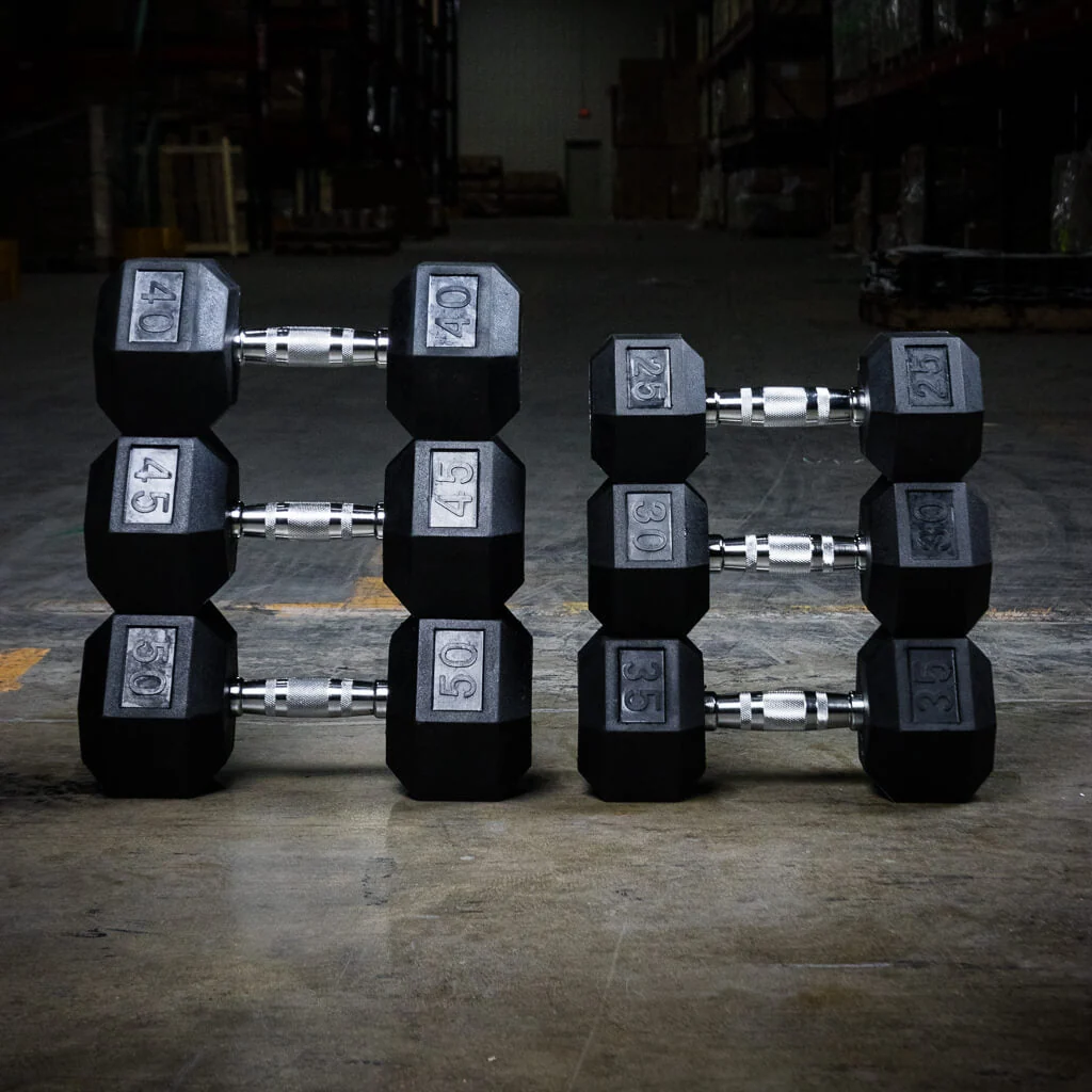 PRx Rubber Hex Dumbbells Sets - Image 5