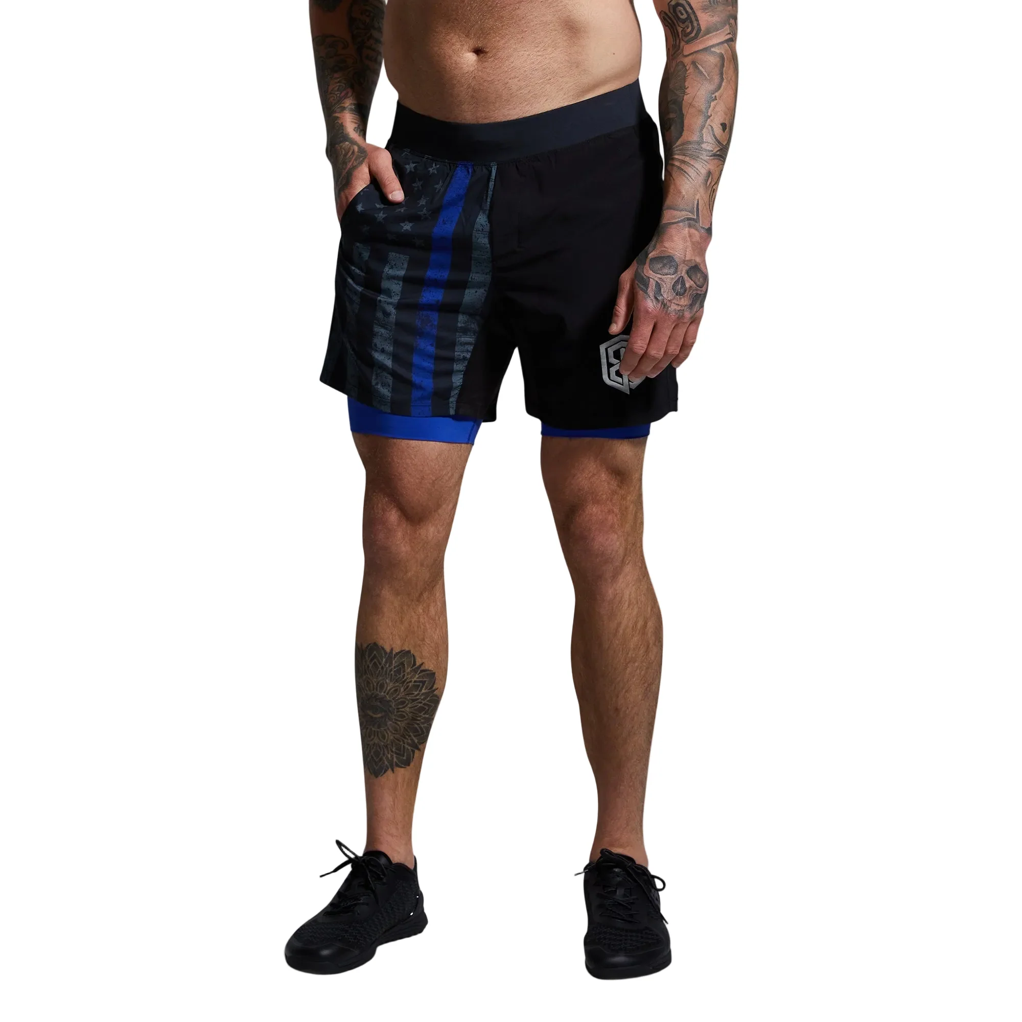 Versatile Short w/ Compression 7" (Thin Blue Line Gunmetal)