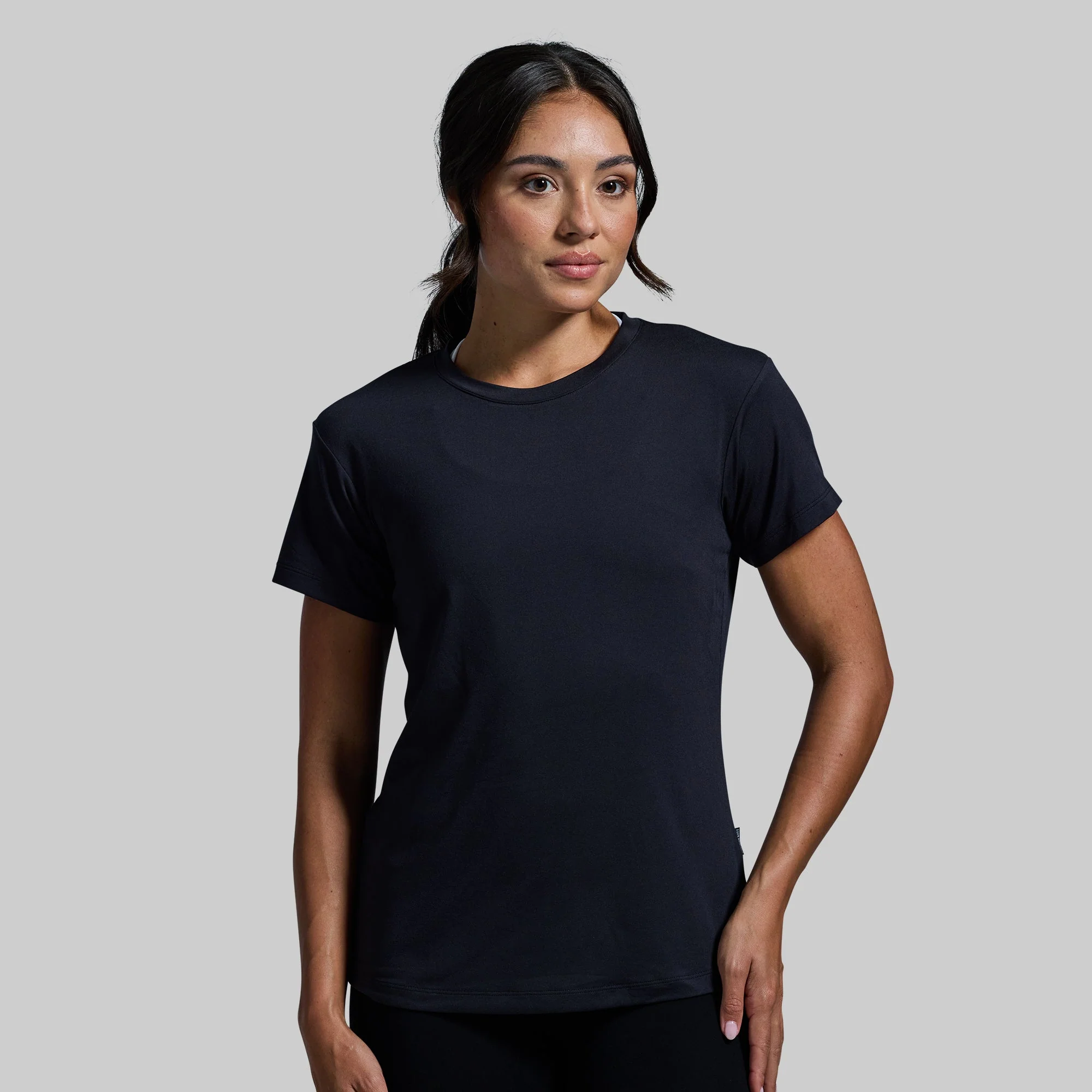 Women's Premium Basic Crew (Black) - Image 3